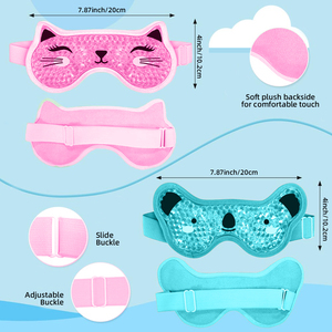 Máscara de Gel Frío/Caliente Reutilizable de <span class=keywords><strong>Alta</strong></span> Calidad para Terapia Física, con Cuentas de Gel Suaves y Felpa, para Cuidado de la Belleza - Product Image 4