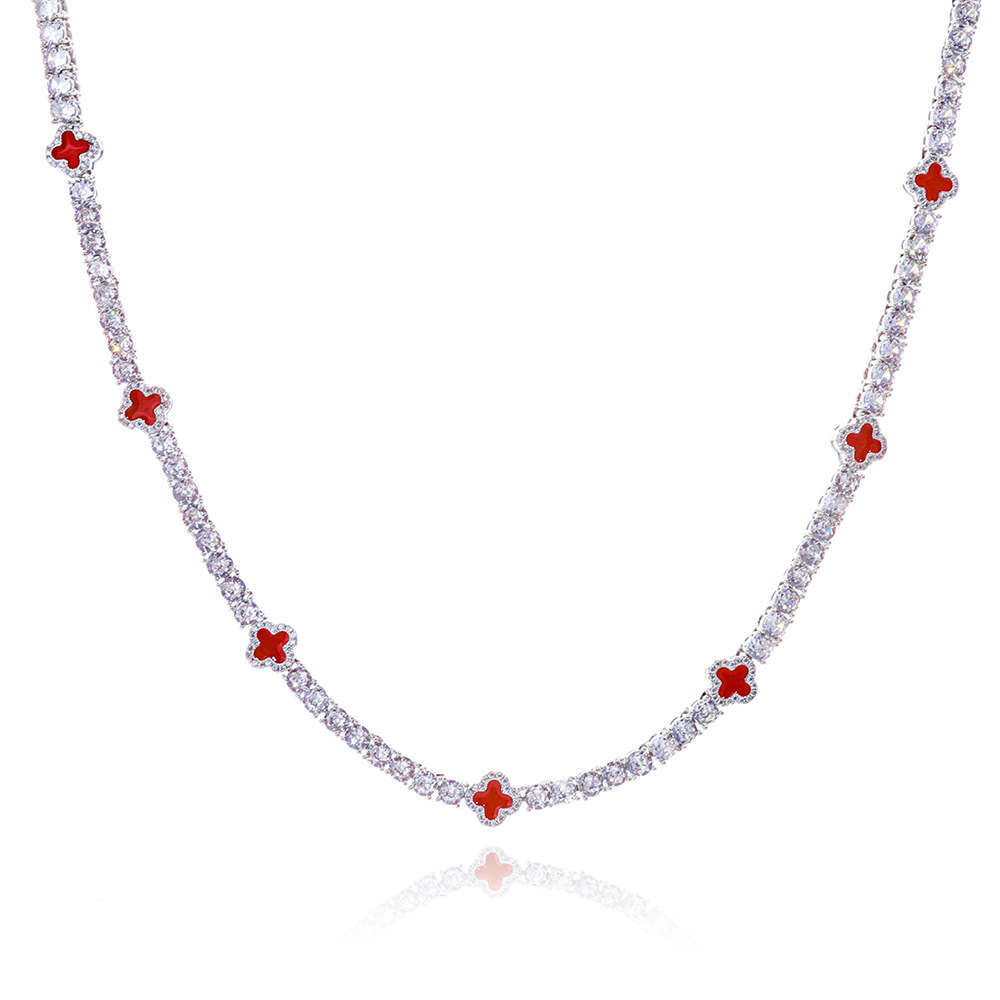 Silver + Green Drip (4mm width)