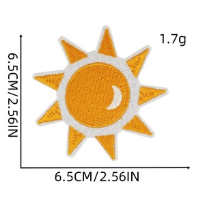 Vêtements à la mode chapeau patchs fer Disco balle lait oeil lèvre coeur fille broderie patchs fer sur pour sac robe bricolage - Product Image 2