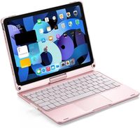 Étui-Clavier Rotatif à 360° pour iPad 11 Pouces, Clavier Rétroéclairé avec Trackpad, Housse de Clavier Pliable, Produits Chinois