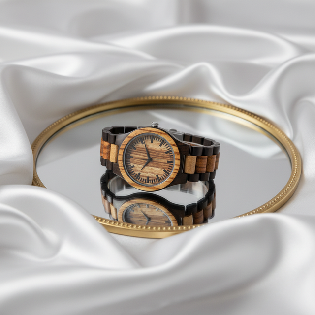 W0395 Top Sale Competitive Price Fast Shipping New Design Sport Fashion Wooden Gold Pointer Dial Watch Wholesale From China