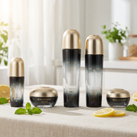 Flacon en verre élégant et exquis de 120 ml, emballage cosmétique personnalisé, écologique, avec bouchon à vis, pour sérum, gouttes pour les yeux, lotion, crème