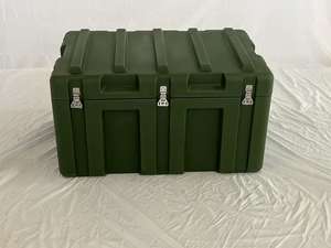 Caja de almacenamiento grande personalizada DF0721 de plástico negro verde oliva de 180L 188L, impermeable, para transporte y almacenamiento. - Product Image 3