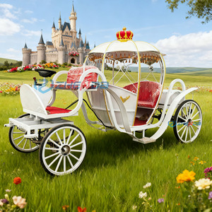 Venta Directa de Fábrica: Carroza Eléctrica de Calabaza, Carroza de Caballos de Cenicienta para Paseos Turísticos, Carroza sin Caballos para Exteriores - Product Image 1