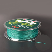 Ligne de pêche tressée PE personnalisée 150M verte 8X, ligne tressée spéciale pour leurres, ligne de pêche multifilament OEM ODM Marque Privée