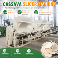 Ligne de production de chips de manioc/pommes de terre/igname 5 TPH – Machine à chips de manioc + Séchoir – Machine à trancher le manioc pour la production de flocons