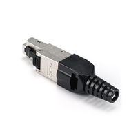 Conector Modular RJ45 CAT6A FTP sin Herramientas para Cableado Integrado