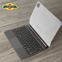 Clavier magnétique sans fil flottant en gros B2B avec étui, touches métalliques à ciseaux, pavé tactile fluide, rechargeable pour iPad Air Pro 10.9/11