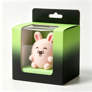 Boîte à jouets personnalisée avec logo imprimé et fenêtre transparente, emballage cadeau tendance - Product Image 2