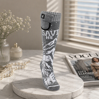 Chaussettes chauffantes à piles pour la pêche sur glace, chaussettes thermiques extrêmes pour le froid, chauffe-orteils en fibre de carbone, rechargeables, vente en gros, direct usine