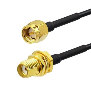 RG58 Personnaliser Câble Coaxial 2m 5m <span class=keywords><strong>10m</strong></span> Rg58 <span class=keywords><strong>SMA</strong></span> Mâle à <span class=keywords><strong>SMA</strong></span> Femelle Connecteur Câble Basse Consommation RG58 - Product Image 2