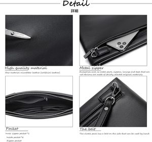Large Capacity Multi-Functional Genuine Leather Male Business Fashion <b>Card</b> Holder <b>Wallet</b> for Man Clutch Bag - Product Image 5