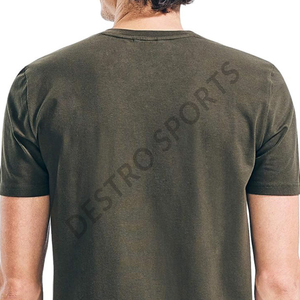 Camisetas Personalizadas de Cuello en V para Hombre de la Mejor Calidad, 100% Algodón, Diseño con Letras, Secado Rápido, Transpirables, Tallas Grandes, Servicio OEM/ODM - Product Image 4