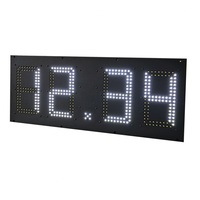 Affichage numérique LED étanche IP65 pour le prix de l'essence avec télécommande, SDK activé, ultra-fin 25 mm pour les panneaux de prix des stations-service