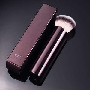 Hg Angled Foundation Brush 25mm Synthetic Hair Metal Handle Flat Brush For Liquid Foundation <b>Makeup</b> <b>Tool</b> - Product Image 4