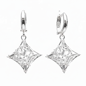 Zircon Pierre Dangle Boucle D'oreille Turc En Gros Fabriqué À La Main 925 Bijoux En Argent Sterling - Product Image 2