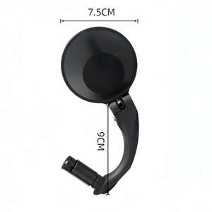 BRIVIGA自転車自転車サイクリングバーエンドマウント360 ° 回転角度調整可能凸レンズ丸型アクリル大型ビューミラー - Product Image 4