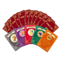 Jeu de cartes de tarot personnalisé King Cup pour boire, coffret cadeau écologique, jeu de cartes de société multijoueur pour soirées en bar et anniversaires