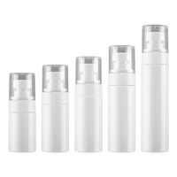 En Stock Bouteille Pompe Cylindrique Blanche Givrée 30ml/50ml pour Lait Corporel, Sérum de Soin ou Flacon Vaporisateur