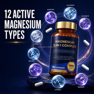 <span class=keywords><strong>Cápsulas</strong></span> <span class=keywords><strong>de</strong></span> Complejo <span class=keywords><strong>de</strong></span> <span class=keywords><strong>Magnesio</strong></span> 700mg Glicinato Citrato Malato, Fábrica con Certificación GMP, Suministro al por Mayor, OEM, Marca Privada Disponible - Product Image 2
