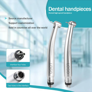 Turbina dental de alta velocidad, chorro de agua de un solo punto con y sin luz, botón pulsador. - Product Image 1
