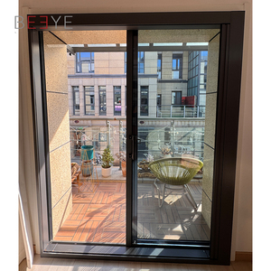 Porte coulissante en aluminium à cadre étroit, anti-moustiques inclus, design moderne, taille personnalisée, utilisation pour la maison, la cuisine, le salon, la terrasse, le balcon - Product Image 6
