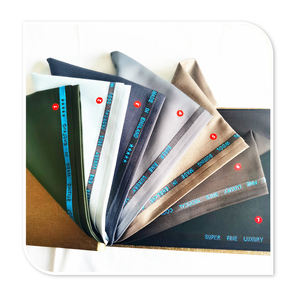 Tissu de <span class=keywords><strong>costume</strong></span> TR en coton de haute qualité <span class=keywords><strong>Style</strong></span> sergé teint uni avec lisière anglaise personnalisée antistatique pour vêtements pour hommes - Product Image 3