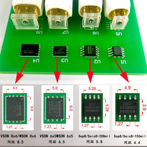 Sonda de chip SOP8 de marca original para programación de montaje en superficie, lectura/escritura, descarga, programación en línea, prueba, espaciado de pines 1.27mm - Product Image 2