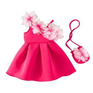 Nouvelle robe pour filles, style européen et américain, robe fleurie pour filles, robe de fête avec sac assorti, vente chaude - Product Image 1