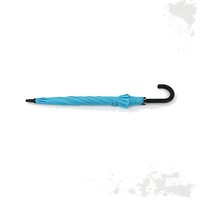 Parasol Droit 23" 16K avec Illustration Dessinée à la Main d'Inspiration Française, Motif Doodle Art, Manche en Bois Clair avec Crochet en J, Idéal pour Cadeau