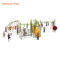 Structure d'escalade pour enfants Wathen BLTN-2304 de haute qualité avec filet de cordes, équipement de divertissement extérieur