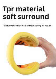 Gele EVA Interactieve Hondenspeelgoed Eco-vriendelijke Trainings- en Waterpretset Drijvende Kauwspeelgoed met Ballen 4 Seizoenen Veilig Duurzaam - Product Image 3