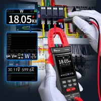 Pinza Amperimétrica Térmica TH104S, 10000 Lecturas, Medición de Corriente CA/CC, Voltaje y Potencia, Pantalla ISR240*240, Herramientas de Inspección Eléctrica