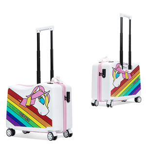 NOHOO impermeabile all'ingrosso del progettista bambini simpatico cartone animato bagaglio studente trolley borse di scuola con ruote per i bambini - Product Image 2