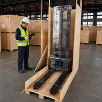Chariot élévateur à palettes électrique à batterie personnalisé de qualité supérieure, chariot élévateur à palettes manuel, certifié CE ISO, hauteur de levage de 3000 à 6000 mm