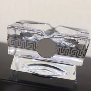 Cenicero de Estilo Europeo para el Hogar, Cenicero Creativo de Cristal con Baño de Oro, Cenicero Decorativo para el Hogar, Cenicero con Diseño de Mariposa - Product Image 1