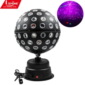 gato bola de discoteca Suppliers-Bola de luz de punto con efecto mágico de cristal de escenario de discoteca estroboscópica giratoria