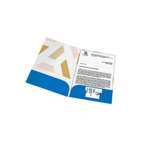 Usine directe personnalisé imprimé A4 taille papier dossier promotionnel spécial pour magazines et dépliants pliés