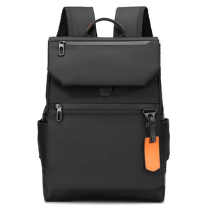 Mochila escolar de nailon personalizada al por mayor, mochila para ordenador portátil de negocios de viaje para hombre con puerto de carga USB - Product Image 2