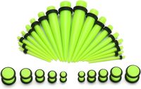 Acrylique oreille étirement Kit oreille jauge cône ensemble oreille civières Plug Tunnel extenseur bijoux mode corps Piercing bijoux