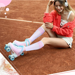 Chaussettes de skate à roulettes longues tube pour hommes pour femmes - Product Image 5