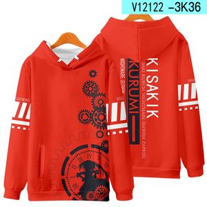เสื้อฮู้ดลายพิมพ์อนิเมะสีดำสำหรับคอสเพลย์ตัวละครโทคิซากิ คุรุมิ/ไนท์แมร์ เลิฟ จากเรื่องเดทอะไลฟ์ ขายส่งสำหรับผู้ชาย ผู้หญิง และเด็ก - Product Image 3