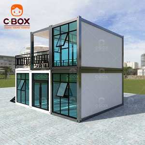 Cbox Construction rapide préfabriquée de bâtiments de luxe en kit à 2 étages, bureaux, villa, restaurant avec balcon, maison conteneur insonorisée - Product Image 3