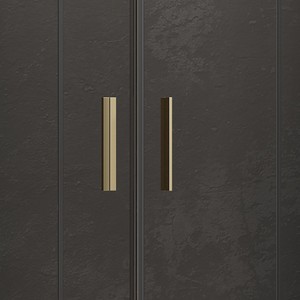 Kamalu KE-1000G satinato oro porte doccia 70x100 doppia custodia scorrevole in alluminio inox 6mm vetro moderno pieghevole - Product Image 6