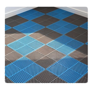 Pvc Drainage Interlocking Tiles with Suction Cups for Bathroom Pool Kitchen Locker Room - Product Image 2
