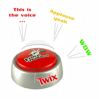 Design classique jouet bouton de musique boîte vocale personnalisée bouton de conversation facile bouton enregistreur
