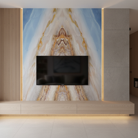 Panneau mural en PVC à impression numérique 3D, ignifuge, imperméable, écologique, facile à installer, design moderne pour la décoration intérieure