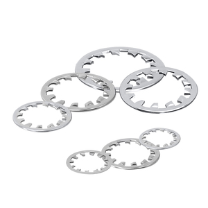 Rondelle dentelée en acier inoxydable M3 M4 M5 M6 M8 DIN 6797 finition naturelle pour fixation par boulons et écrous, usage général industrie lourde - Product Image 3