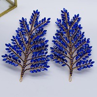 SP5228 Nouvelle Mode Personnalisé Pierre Applique Brillant Fleur Conception Décorer pour la Décoration de Cheveux de Mariée et la Décoration de Défilé de Mode