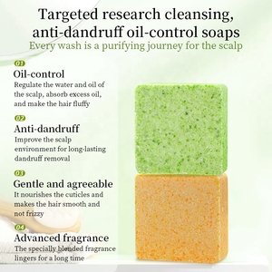 Fabrication en gros de savon solide shampoing végétalien artisanal <span class=keywords><strong>LU</strong></span> au thé vert, anti-pelliculaire, régulateur de sébum et nourrissant pour usage personnel - Product Image 3